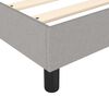 vidaXL Boxspringbettgestell Hellgrau 90x190 cm Stoff