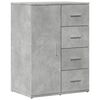 vidaXL Sideboards 2 Stk. Betongrau 59x39x80 cm Holzwerkstoff