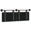 vidaXL H&auml;ngevorderseite Uni Schwarz 150 x 55 x 5 cm Antikes PU