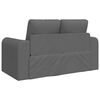 vidaXL Schlafsofa 60cm Dunkelgrau Stoff