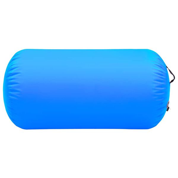 vidaXL Aufblasbare Gymnastik-Rolle mit Pumpe 120x75 cm PVC Blau
