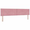 vidaXL Boxspringbett mit Matratze Rosa 200 x 200 cm Polyester