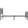 vidaXL Bettgestell mit Kopf- und Fu&szlig;teil Metall Schwarz 100x190 cm