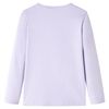 Kinder-Langarmshirt Helllila 116
