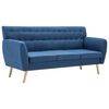 vidaXL 3-Sitzer-Sofa Stoff 172x70x82 cm Blau