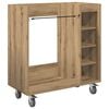 vidaXL Golf Schrank Mit Rad Uni Artisan-Eiche 65 x 45 x 98 cm