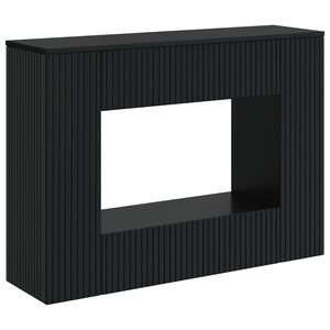 vidaXL Konsolentisch Gestreift Schwarz 101 x 29 x 74 cm Holzwerkstoff