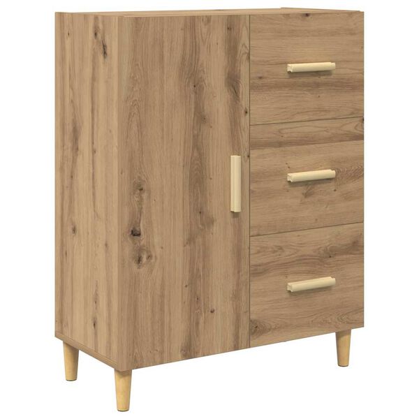 vidaXL Sideboard Artisan-Eiche 34 x 69,5 x 90 cm Holzwerkstoff