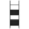 vidaXL B&uuml;cherregal Schwarz Eichen-Optik 60 x 35 x 180 cm Holzwerkstoff