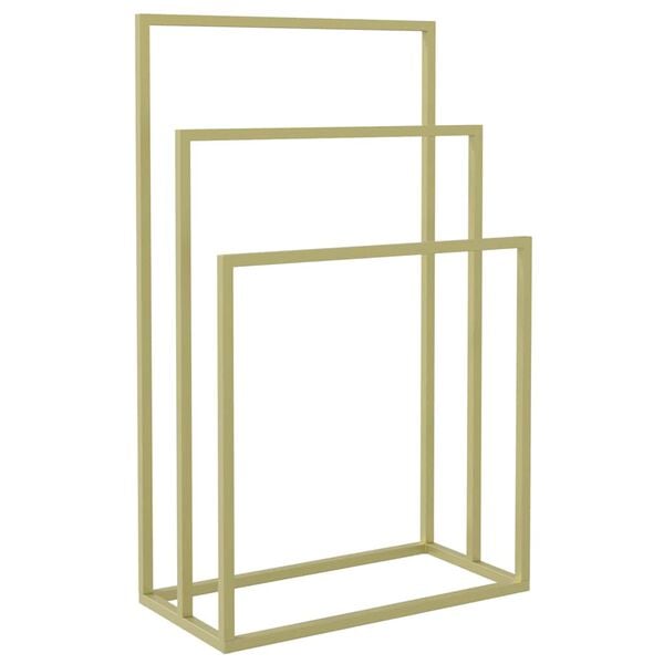 vidaXL Handtuchst&auml;nder Golden 48x24x79 cm Eisen