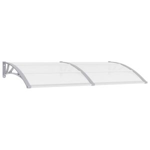 vidaXL T&uuml;rvordach Grau und Transparent 200x75 cm PC