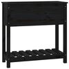 vidaXL Pflanzk&uuml;bel mit Ablage Schwarz 82,5x34,5x81cm Massivholz Kiefer