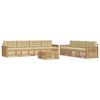 vidaXL Outdoor-Sofagarnitur 8 Stk. Wei&szlig; und Beige