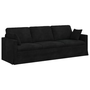 vidaXL Sofa Schwarz 228 x 78 x 80 cm Samt