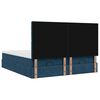 vidaXL Ottoman-Bett mit Matratzen & LED Dunkelblau 200x200 cm Samt