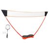 vidaXL Badminton-Set mit 2 Schl&auml;gern, Netz & Tasche 292x30x152 cm