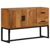 vidaXL Sideboard Braun 110x30x70 cm Massivholz Akazie