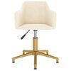 vidaXL Esszimmerstuhl Drehbar Creme Samt