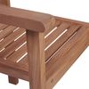 vidaXL Gartenst&uuml;hle 2 Stk. mit Schwarzen Kissen Massivholz Teak