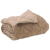 vidaXL Winterbettdecke Taupe 220 x 260 cm Mikrofaser und Teddy-Fleece