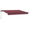 vidaXL Ausziehbare Markise Bordeauxrot 250 x 200 cm Stoff