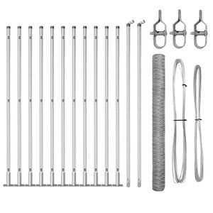 vidaXL Zaunpfosten Silber