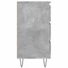 vidaXL Nachttische 2 Stk. Betongrau 40x35x69 cm Holzwerkstoff