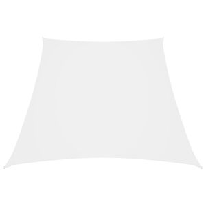 vidaXL Sonnensegel Oxford-Gewebe Trapezf&ouml;rmig 2/4x3 m Wei&szlig;