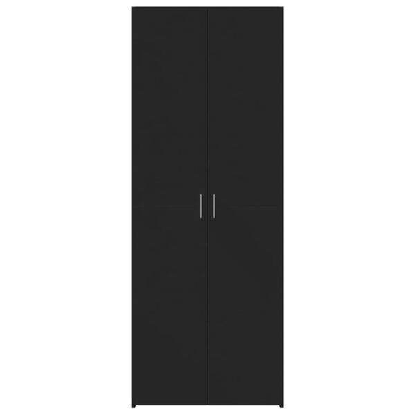 vidaXL Highboard Schwarz 70x42,5x185 cm Holzwerkstoff