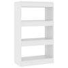 vidaXL B&uuml;cherregal/Raumteiler Wei&szlig; 60x30x103 cm Holzwerkstoff
