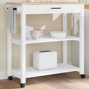 vidaXL K&uuml;chenwagen MONZA 84x40x88,5 cm Massivholz Kiefer