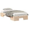 vidaXL Bettgestell Braun 100 x 200 cm