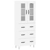 vidaXL Highboard Wei&szlig; 69,5x34x180 cm Holzwerkstoff