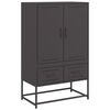 vidaXL Highboard Schwarz 68x39x111,5 cm Stahl