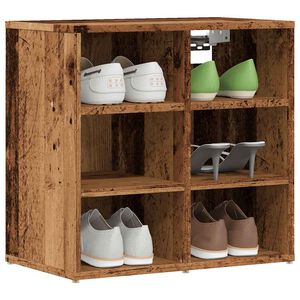 vidaXL Schuhschrank Altholz-Optik 52x30x50 cm