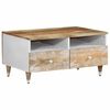 vidaXL Couchtisch 80x54x40 cm Massivholz Mango
