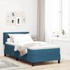 vidaXL Boxspringbett mit Matratze Dunkelblau 200 x 90 cm Samt