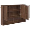 vidaXL Spiegelschrank Braun Eichen-Optik 80 x 17 x 55 cm Holzwerkstoff