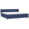 vidaXL Boxspringbett mit Matratze Blau 200x200 cm Stoff