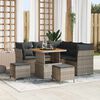 vidaXL Gartensofa-set 8 pcs Grau Poly-Rattan