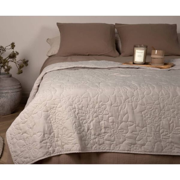 Venture Home Tagesdecke Niki 150x250 cm Polyester Beige