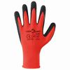vidaXL Arbeitshandschuhe 12 pcs Rot und Schwarz 7 / S Latexbeschichtung