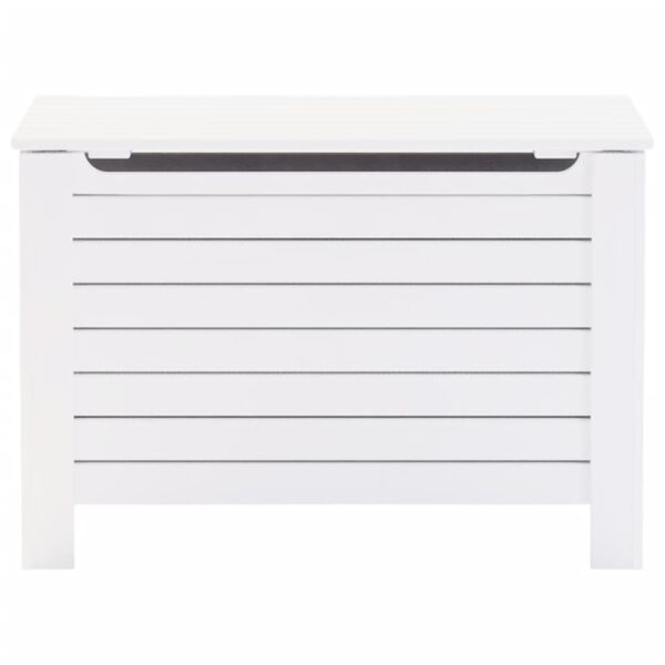 vidaXL Truhe mit Deckel RANA Wei&szlig; 80x49x54 cm Massivholz Kiefer