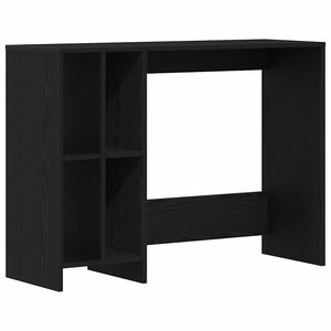 vidaXL Schreibtisch Schwarz Eichen-Optik Holzwerkstoff