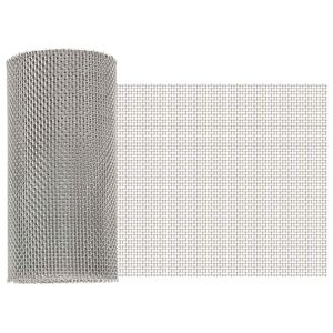 vidaXL Mesh Bildschirm 20 x 1000 cm 8 Mesh Edelstahl 201 Silber
