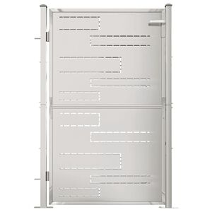 vidaXL Gartentor 100 x 145 cm Edelstahl