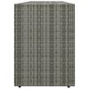 vidaXL Gartenschrank Grau 198x55,5x80 cm Poly Rattan