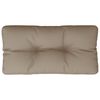 vidaXL Palettenkissen Taupe 80x40x12 cm Stoff