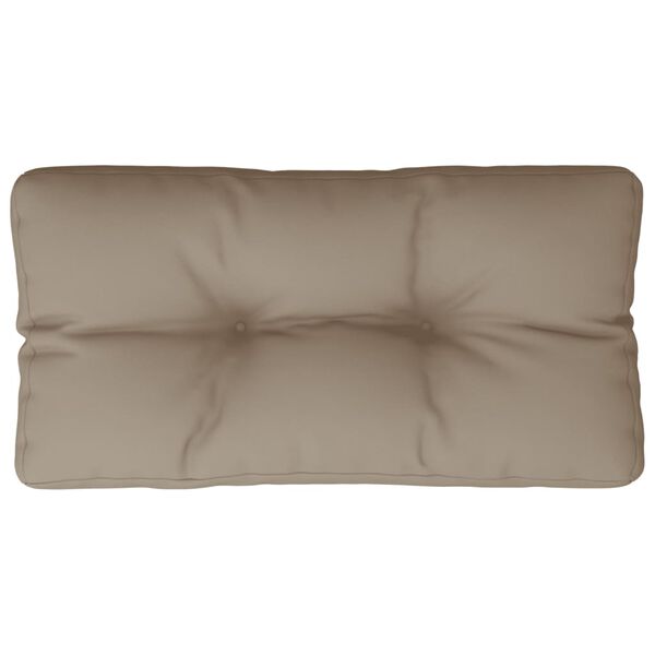vidaXL Palettenkissen Taupe 80x40x12 cm Stoff
