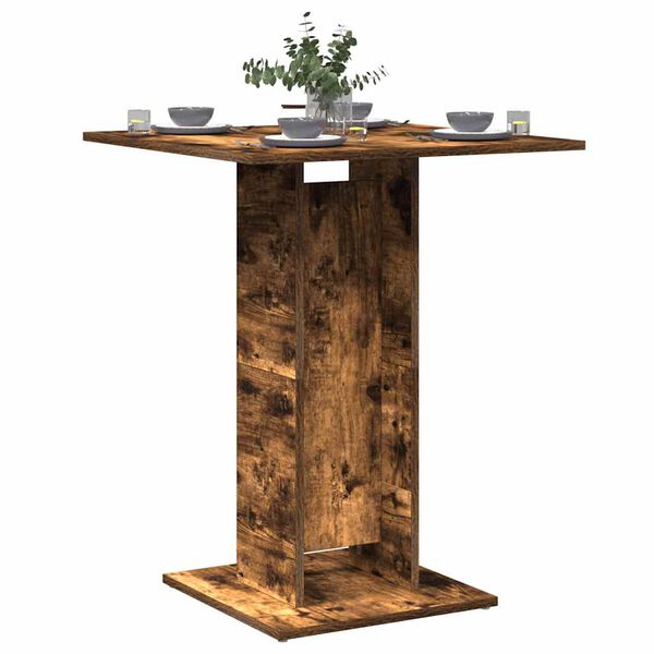 vidaXL Bistrotisch R&auml;uchereiche 60x60x75 cm Holzwerkstoff